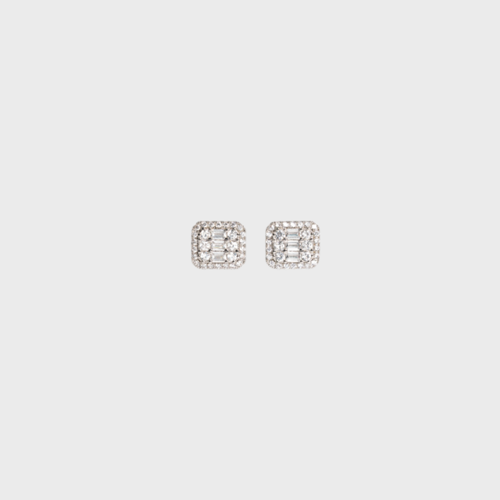 square earring Baguette